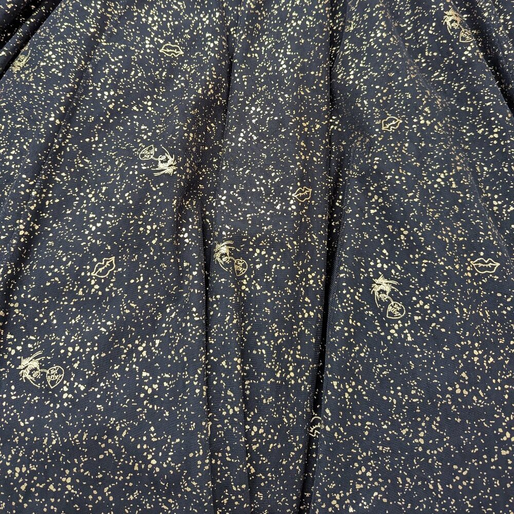 Betsey Johnson Strapless Ball Gown (Torrid) Balck & Gold Sparkle Size 20 New - Picture 14 of 16